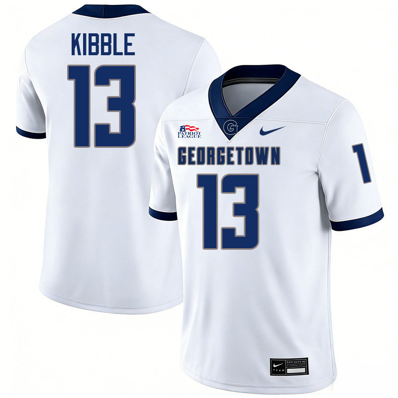 Georgetown Hoyas #13 Jimmy Kibble College Football Jerseys,Uniforms-White Georgetown Hoyas #13 Jimmy Kibble College Football Jerseys,Uniforms-White